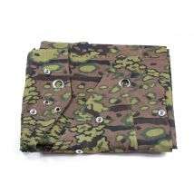 REVERSIBLE Camouflage German OAK Zelttuch Poncho Mlitary Reenactments