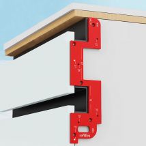 Invisible Embedded Handle Slotting Template, For Wardrobe, Kitchen Handle, Cabinet Door No Handle Needed Slot Positioning Tool