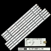 Striscia di retroilluminazione a LED Per CL-47-D407-R-V4, CL-47-D407-L-V4,47PFG4109/78 47PFL3188 PT470H1-DUJFFE 47PFG4178 47PFL3198H 47PFL5708/F7
