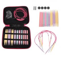 10 Paar Runds trick nadel Wechsel kopf Häkeln adeln Set Strick werkzeug DIY Nähen Strick nadel Zubehör