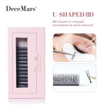DeceMars U-förmige 8D-Wimpernverlängerung (12 Linien/Tablett) für Make-up