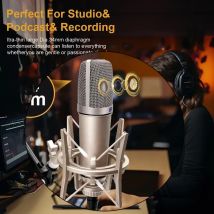 High Quality Professional home live Recording microphone 87 Condenser Microphone with Shock Mount Holding Handheld Studio