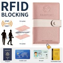 Porta passaporto personalizzato per donna uomo custodia per passaporto in pelle Premium custodia da viaggio Essentials slot per schede tasca con cerniera