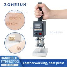 ZONESUN-máquina de estampado de papel de aluminio en caliente de mano, máquina de grabado de logotipo personalizado, herramientas de bricolaje, ZS-HST1