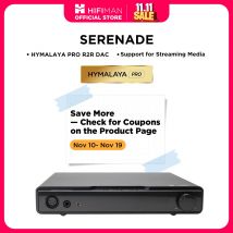HIFIMAN SERENADE Amplificatore per cuffie Hi-Fi DAC e classe A con DAC HYMALAYA PRO R2R, streaming multimediale, rete cablata LAN, nero