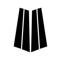 Bright black carbon fiber door and window B C Pillar sticker suitable For Porsche Panamera 970 2009-2016 2010 2011 2012 2013