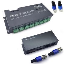 Digitaler 24CH RGB RGBW DMX512 Decoder, 3CH RGB 4CH RGBW 512 Decoder DMX 512 Controller für 5050 RGB RGBW LED Streifen