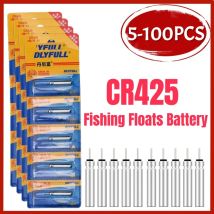 5-100PCS Angeln Schwimmt Batterie CR425 Nacht Angeln Schwimmt Licht Leucht 3,6 V Elektrische Schwimmt Batterie Angeln Zubehör
