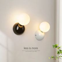 Weichen Stil Design Schlafzimmer Dekor Wand Lampe Metall Malerei Kunststoff Ball Lampenschirm Nordic Wandleuchte Lichter Korridor Moderne LED Lüster