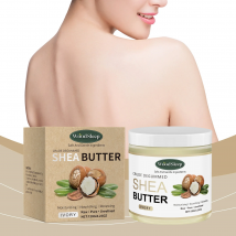 Sheabutter-Feuchtigkeitscreme, beruhigend, trocken, glatt, rau, gleichmäßiger Hautton, erhellt Melanin-Entfernung, natürliche Feuchtigkeit, Körperlotion