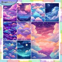 Ever shine Landschaft Diamant Stickerei Wolke Kreuz stich Kit Malerei Himmel DIY Hobby 30*40cm Mosaik 5d Fantasie Geschenke für Frau