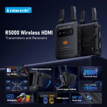 Lemorele 200m Wireless HDMI Transmitter Receiver 1080P LowLatency Hdmi Extender Video Transceiver For Photography Live Streaming