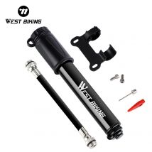 WEST BIKING 100Psi Mini pompka rowerowa Ręczna pompka rowerowa ze stopu aluminium Pompka do opon