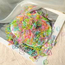 500 Teile/beutel Mädchen Bunte Einweg Gummiband Haar Krawatten Stirnband Kinder Pferdeschwanz Halter Bands Kinder Haar Zubehör
