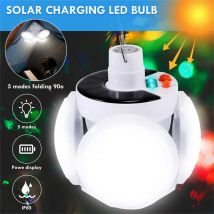 Solar Outdoor LED Licht DC Schnelle Lade Klapp Lampe Tragbare Wasserdichte Garten Camping Taschenlampe Notfall Such Beleuchtung