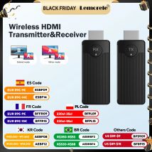 Lemorele Q50 Kit di estensione trasmettitore e ricevitore video HDMI wireless Adattatore display Dongle per monitor TV Proiettore Interruttore PC