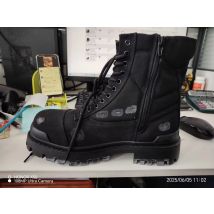 2025 New Men's Side Zipper Canvas Tooling Retro Wasteland Wind Thick-soled Locomotive Boots