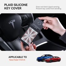 YZ Für Tesla Modell Y 3XS Highland ALLE Auto Smart Remote Key Karte Abdeckung Fall Schlüssel Tasche Shell Halter Schlüsselbund Styling zubehör