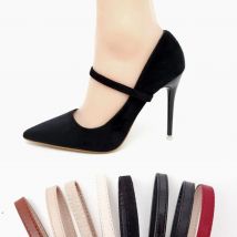 2023 Neue praktische Anti-Lose verstellbare abnehmbare Mode Leder feste Schuhe Riemen für Frau Schnürsenkel für High Heels