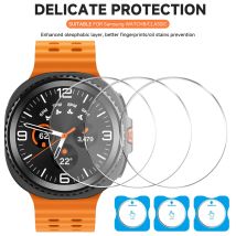 1-5Pcs Tempered Glasss for Samsung Galaxy Watch 8 7 40mm 44mm / Ultra 47mm/8 Classic 46mm Screen Glass Protector Easy to Install