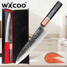 WXCOO Küchenmesser, professionelles Kochmesser, Edelstahl, Metzger, Fleischbeil, Schneidemesser, Obst, Schälmesser, Küchenwerkzeug