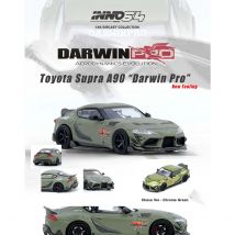 Vorverkauf INNO 1:64 TOYOTA SUPRA A90 DARWIN PRO Matt Green Diecast Diorama Car Model Collection Miniaturspielzeug