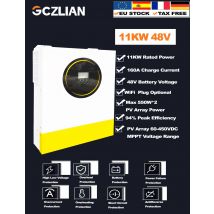 GCZLIAN inverter solari 11KW 48v inverter solare ibrido 160A MPPT regolatore di carica solare carica batteria al litio con WIFI