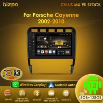 Hizpo Android 13 Autoradio per Porsche Cayenne 1 2002-2010 Lettore video multimediale 2din 4G Unità principale Carplay di navigazione No DVD