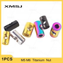 XMSJ Titanium Alloy M5 M6 Cylindrical Nuts for Bicycle  Sitting Rod Seat Post Fixed Nut Modification