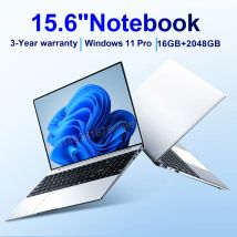 15.6 "Ultra Sottile Del Computer Portatile 16GB di RAM 2TB SSD Intel N3700 Notebook Gamer 1920*1080 Display Ufficio Studio Computer PC Windows 11 Pro