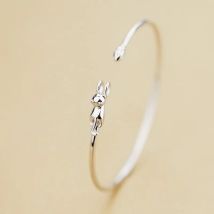 Neue Mode Einfache Katze 925 Sterling Silber Schmuck Weibliche Kreative Klettern Katze Öffnung Tier Armbänder TYB351