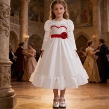 Halloween-Kostüm für Mädchen 	 Weißes Hochzeits-Prinzessin-Kleid für Kinder, neuer Film, Cosplay-Kleid, Geburtstag, Karneval, Party, Anna, Rolle, Ballkleid