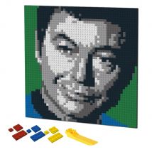 Pixel Kunst MOC Filme Super Star Schauspieler der Mosaik DIY Porträt Malerei Berühmte Person Bausteine Für Kinder Kreative Geschenk trek