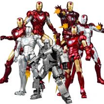 Fondjoy The Avengers Iron Man MK1 MK2 MK3 MK4 MK5 MK6 assemblare giocattolo Iron Man modello ABS materiale 1/12 Action Figures giocattolo ragazzi regalo