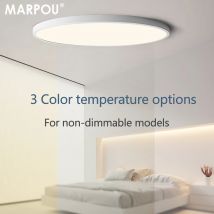 MARPOU LED-Deckenleuchte, 24 W, 28 W, 38 W, warmweiß, kaltweiß, neutralweiß, moderne Innenbeleuchtung, Dekoration, Heimleuchten für Zimmer