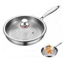 Padella antiaderente in titanio puro non rivestito 26 28 30 cm modello di martello a squame di pesce per bistecche pentole da cucina per uso domestico