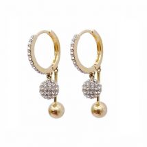 Women Bohemia Fashion Trendy CZ Bead Earring For Micro Inlaid Cubic Zirconia Drop Earrings Daily Pendant Jewelry Accessories