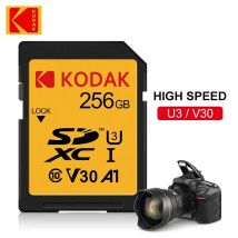 Schede SD KODAK per fotocamera 100 MB/s scheda di memoria ad alta velocità 256GB 128GB 64GB SDXC C10 A1 U3 V30 UHS-I sdcard per 4K HD SLR DV