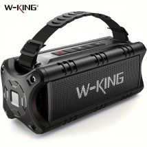Głośnik Bluetooth W-KING, przenośne głośniki bezprzewodowe 30 W, wodoodporny głośnik zewnętrzny