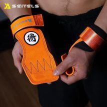 1 paar Gym Pads Rindsleder Gym Handschuhe Griffe Anti-Skid Gewicht Power Gürtel Hebe Pads Kreuzheben Gürtel Workout Palm schutz Lu