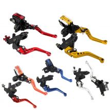 1 Pair 7/8"(22mm) Universal Motorcycle Brake  Master Cylinder Reservoir Levers  Master Cylinder Levers Moto Accessories