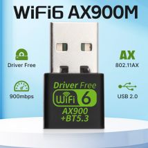 AX900 WiFi 6 Bluetooth5.3 WiFi USB Adapter Dual Band 2,4G & 5GHz WiFi Netzwerk Wireless Receiver für PC/Laptop Win10/11 Treiber kostenlos