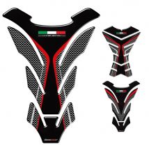 Protezione per serbatoio moto in resina 3D per Yamaha Kawasaki Honda Suzuki Aprilia Adesivo bandiera Italia