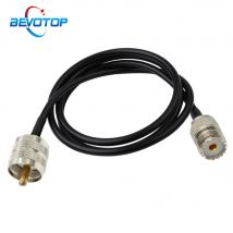 UHF PL-259 Stecker auf UHF SO-239 Buchse RG58 Antennenverlängerungskabel PL259 Pigtail-Anschluss für CB Radio Amateurfunk FM-Transmitter