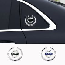 3D Metal Stickers Car Emblem Side Window Body Badge Accessories For Volvo Rdesign Polestar AWD V50 S60 XC60 S40 XC40 XC90 V60