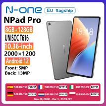 N-one NPad Pro 10.4 ''Tablet 2000 x1200 FHD UNISOC T616 8GB 128GB Android 12 4G rete 6600mAh batteria 5 + 13MP 18W ricarica PD