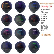 Greddi Sirius 10-Farben-LCD-Head-Up-Display, steigert Wasser und Öltemperatur, Ölpresse, Drehzahl, Kraftstoffdruck, Turbo, kein Controller erforderlich