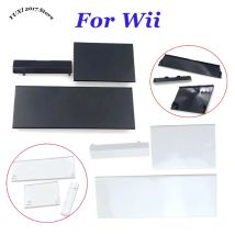 1/2 Sätze Wii-Aufbewahrungskartensteckplatz-Abdeckung, 3-in-1-Schutzhülle, geeignet für Spielekonsole, Wii-Schwarz-Weiß-Ersatz