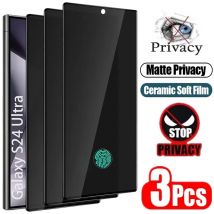 Matowa ceramiczna folia ochronna na ekran z funkcją prywatności do Samsunga S24 S25 Ultra S23 FE A56 A55 A16 A54 A26 A34 A06 A36 A25 A73, folia anty-szpiegowska