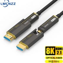 Cavo ottico in fibra Tubeable Pullable A testa singola Micro HDMI-compatibile da 2.1 A A A D tipo 8K @ 60Hz 4K @ 120Hz 48gbps per PS5 HDTV Box